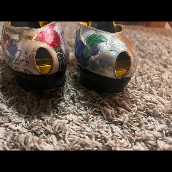 Christian Louboutin Multicolor Artistic Heels - Picture 8 of 9